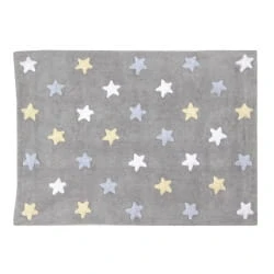 Dywan bawełniany Tricolor Star Gris/Azul